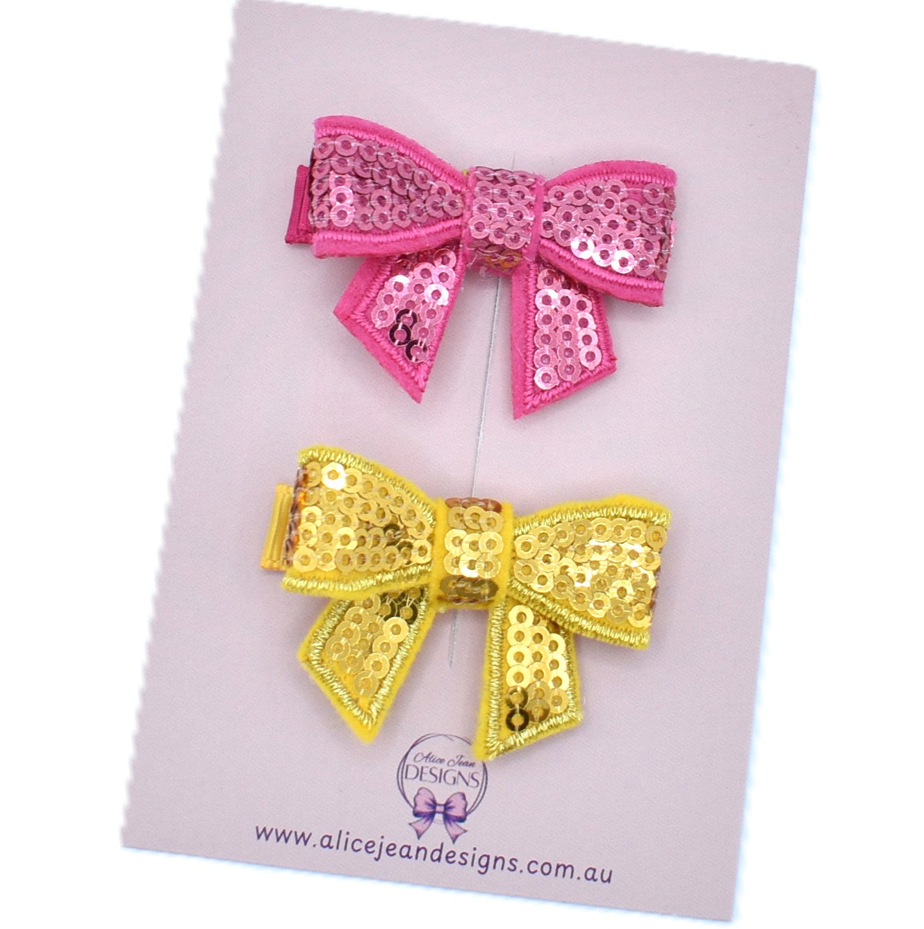 Glitter Piggytail Bows