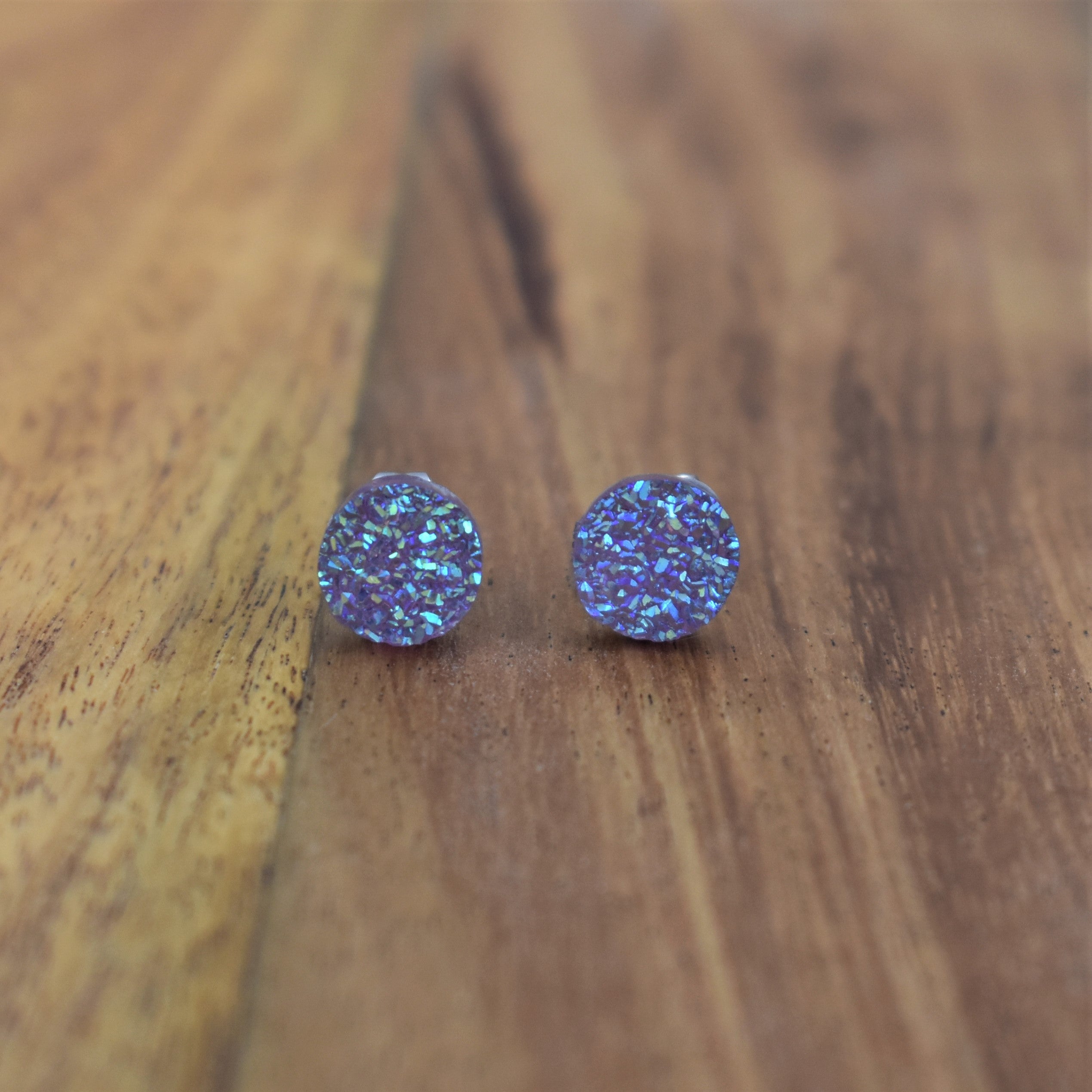 Resin Stud Earrings