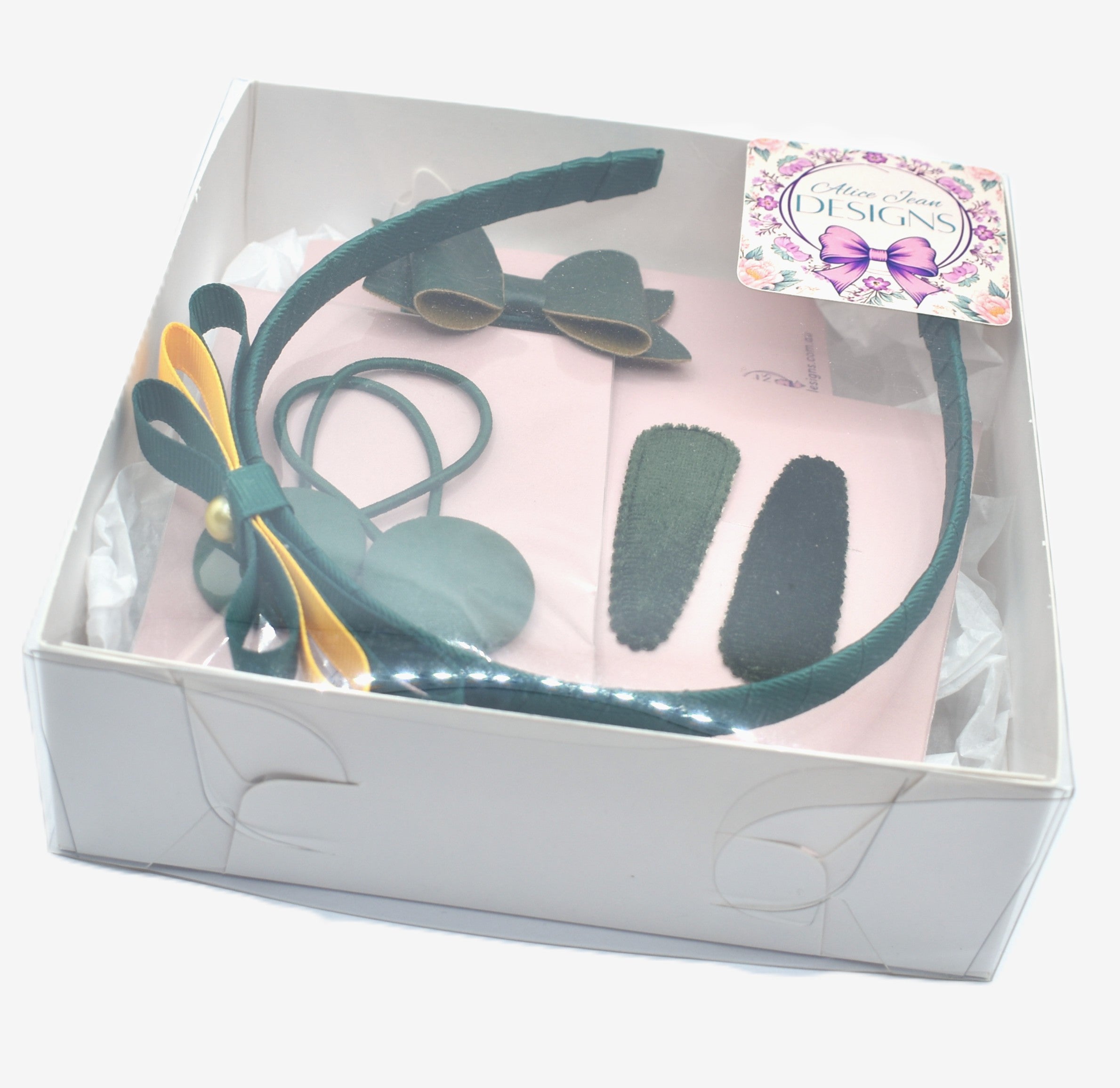 Gift boxes of hair bows 