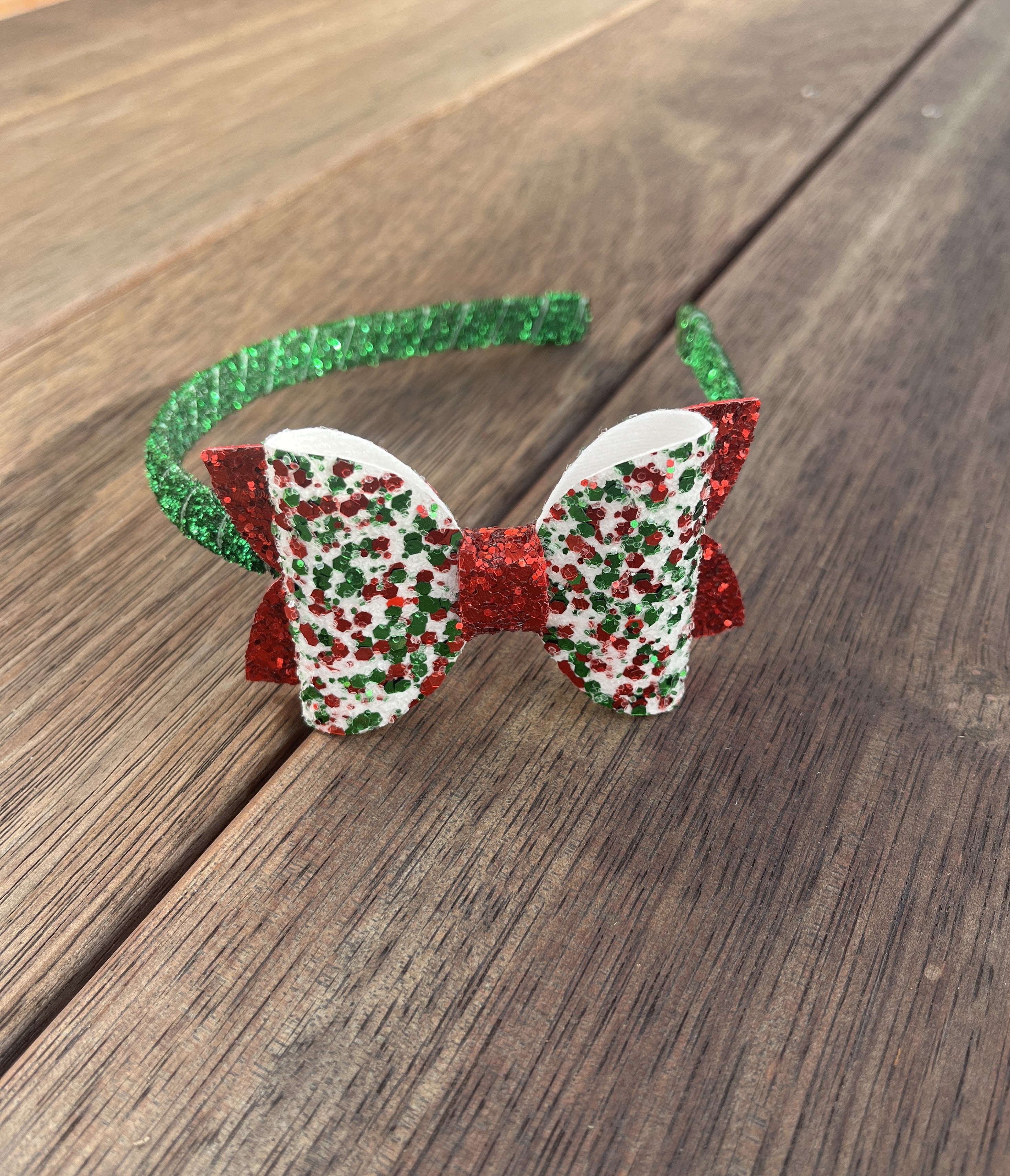christmas bow headband
