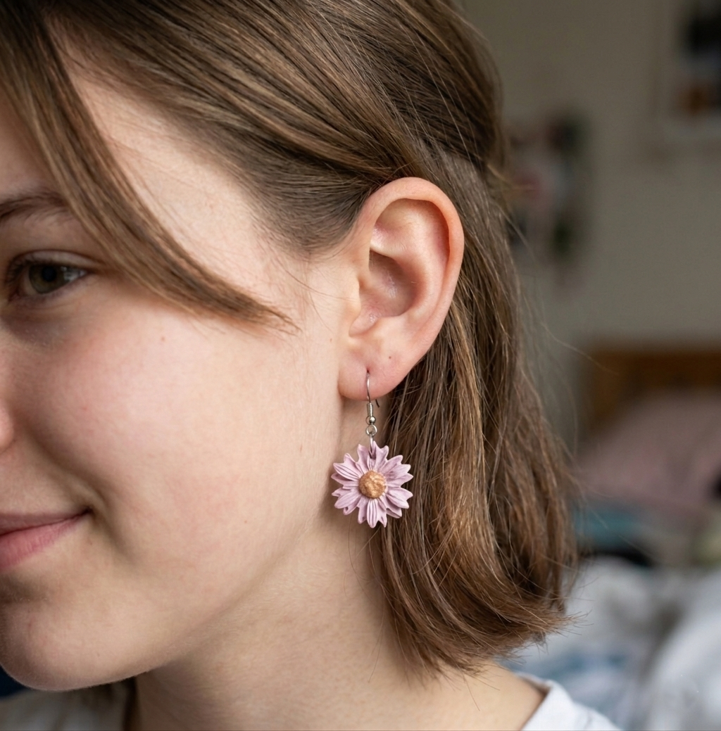 Clay Dangly Earrings