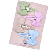 Baby Bow Snap Clip Set