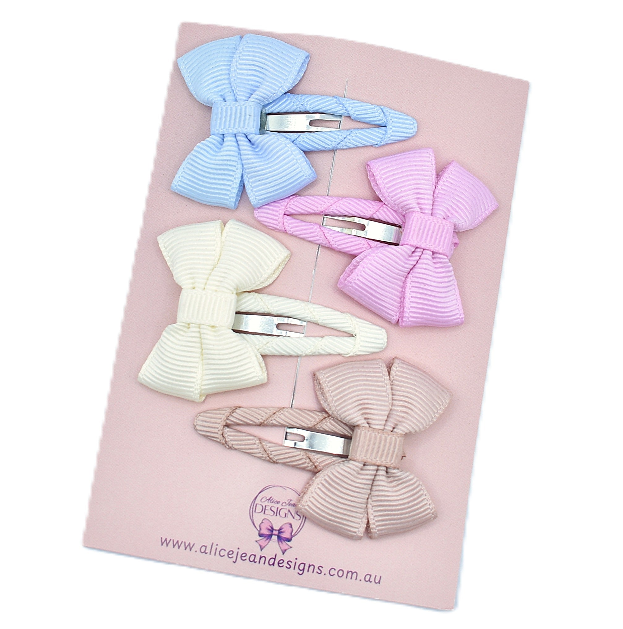 Baby Bow Snap Clip Set