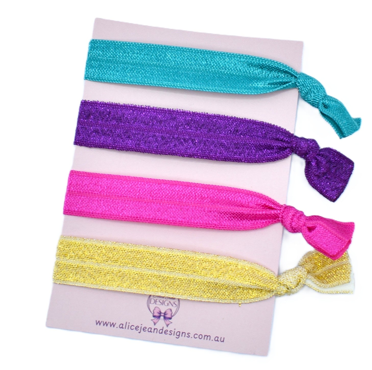 Set of 4 Elastic Hair Ties