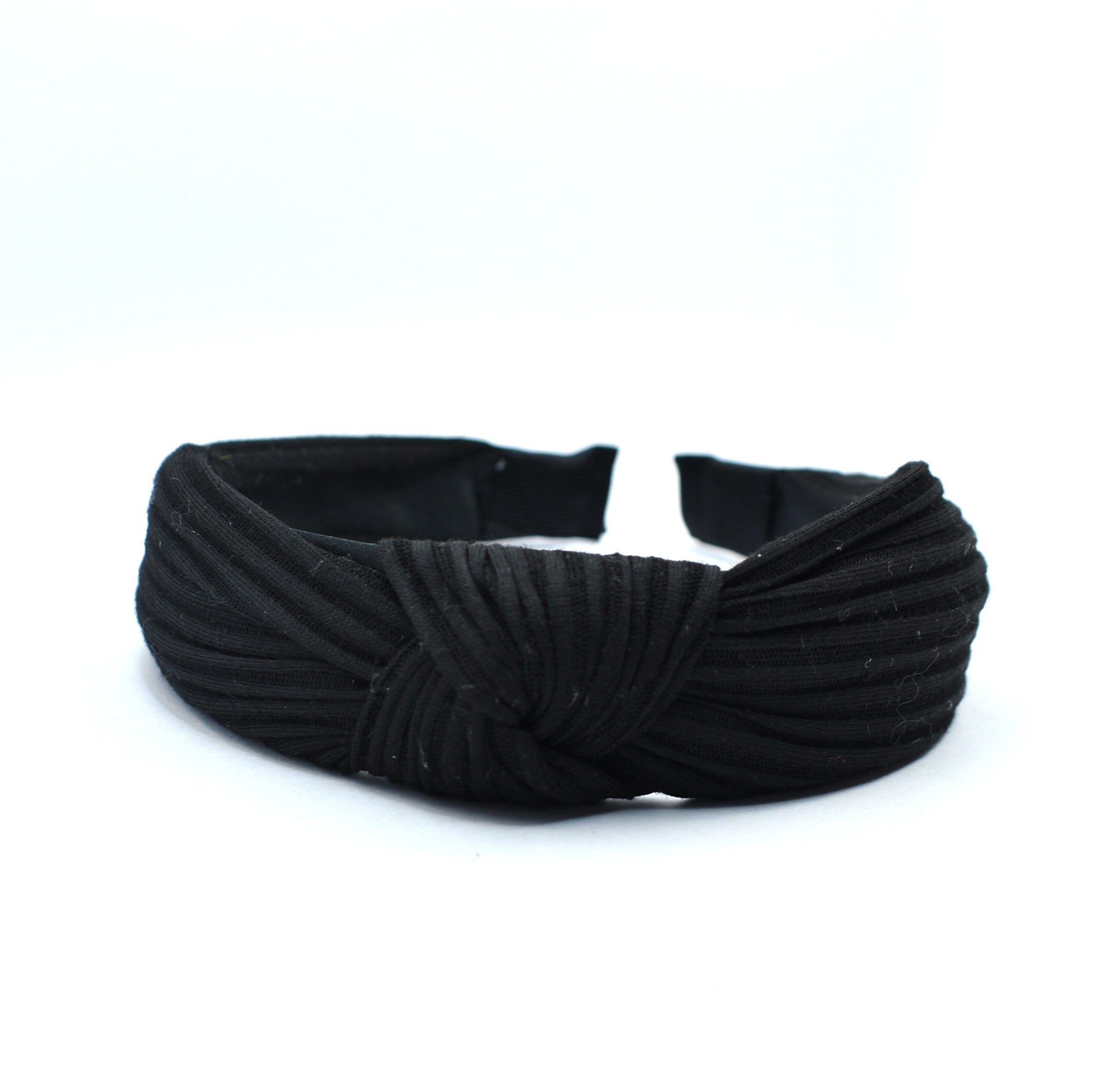 Fabric Knot Headband - Black