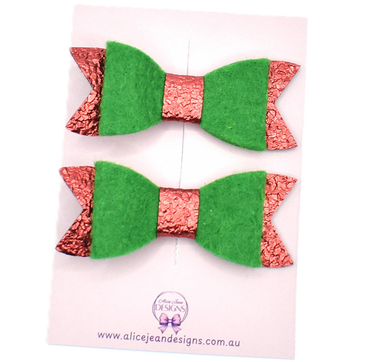 Christmas Bow Hair Clips
