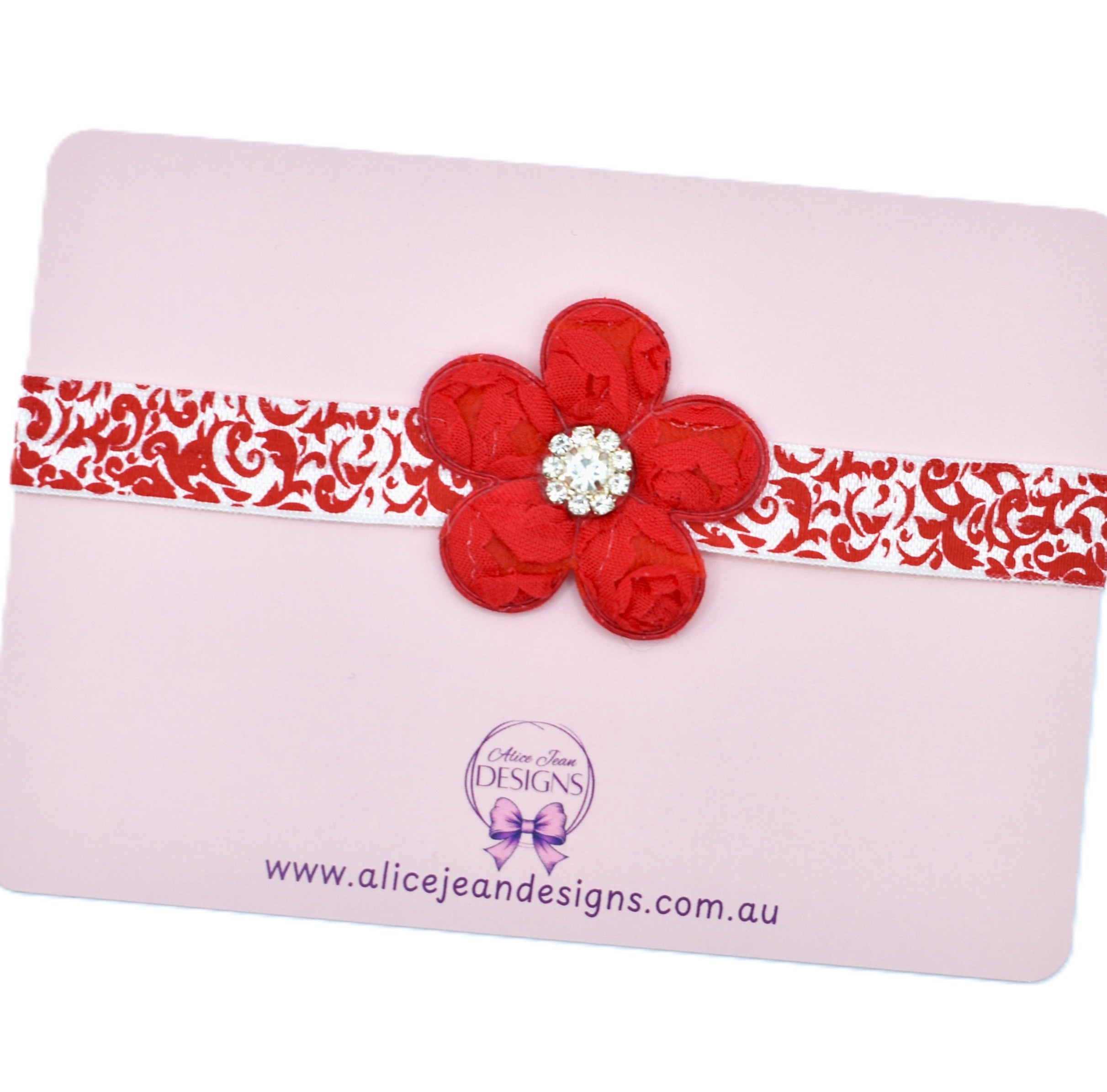 Newborn Christmas Flower Headband