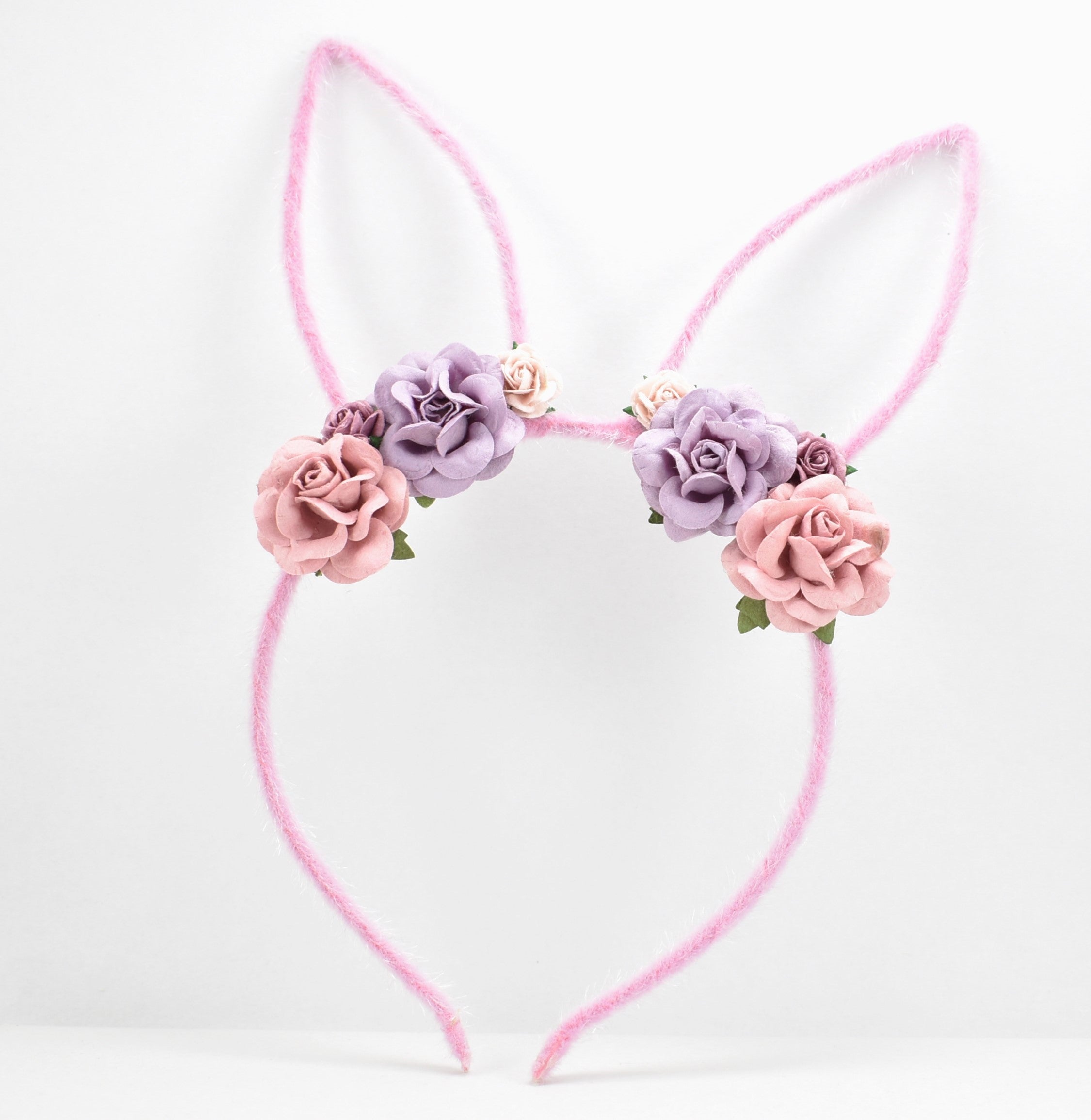 Floral Easter Bunny Ears Headband
