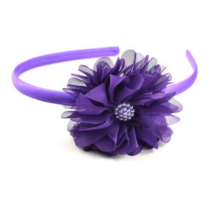 Flower Headband - purple