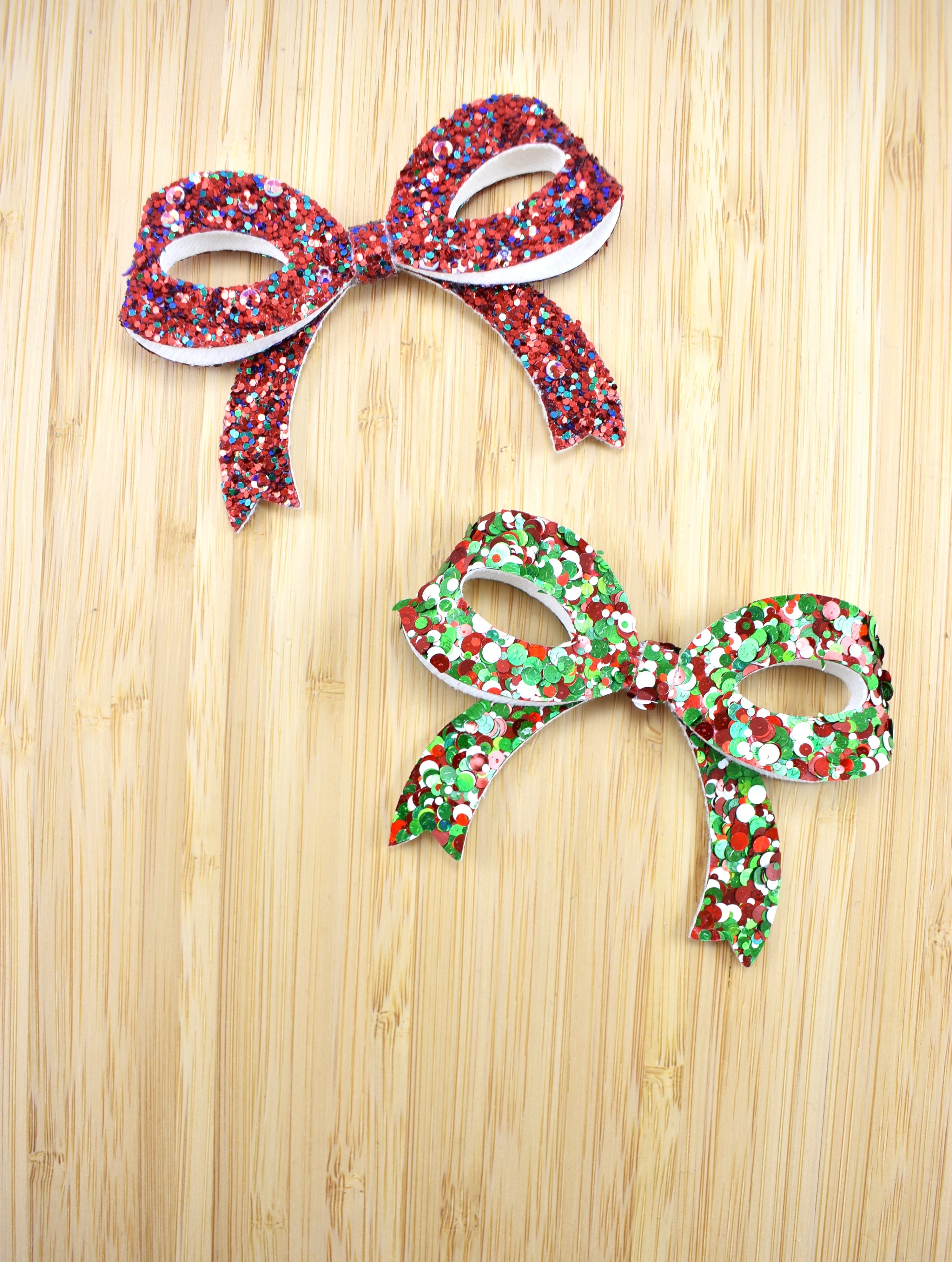 Willow Bow Hair Clip - Christmas Sparkle