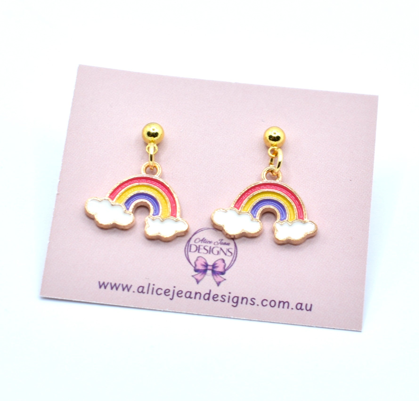 Rainbow Charm Earrings