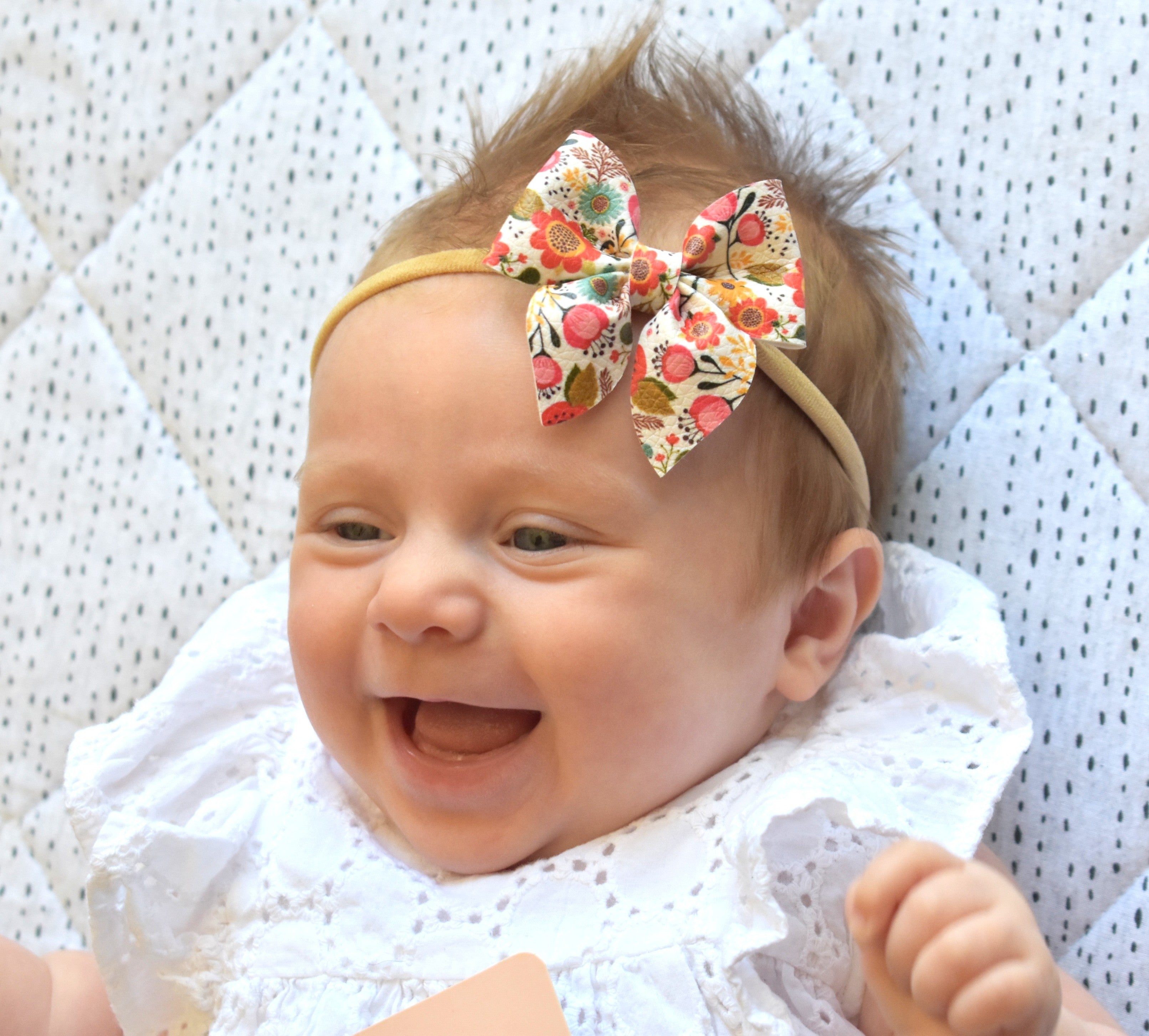 Floral Sailor Bow Headband