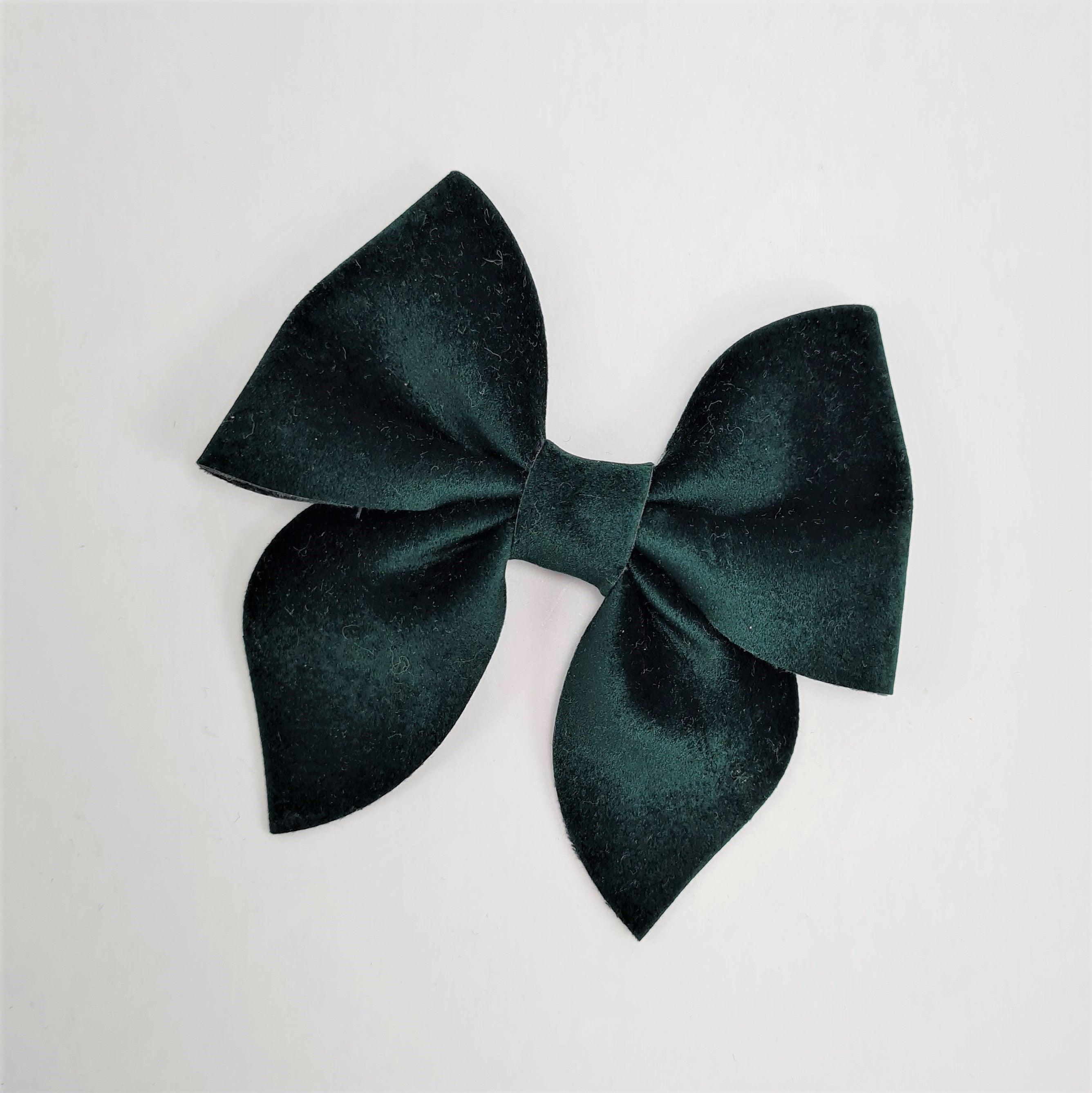 Velvet Sailor Bow Hair Clip
