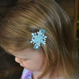 Set of 2 Christmas Snowflake Hair Clips