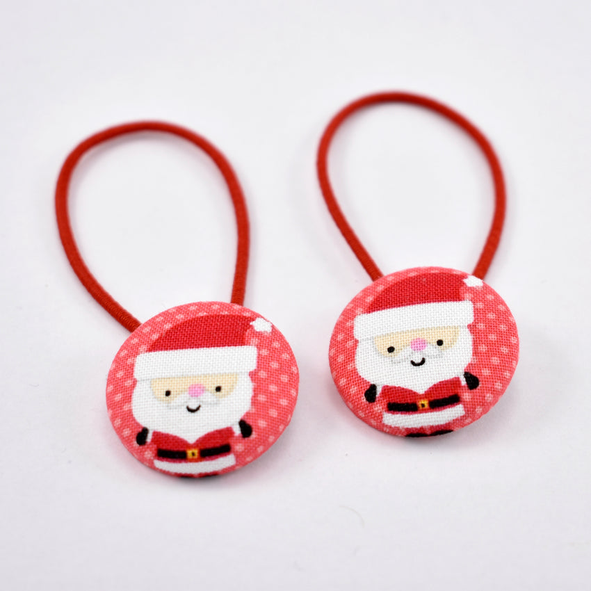 Santa Hair Ties - Red