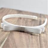 School Headband - One Colour Ribbon Bow